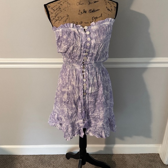Tiare Hawaii Lavender Strapless Dress - Picture 1 of 4